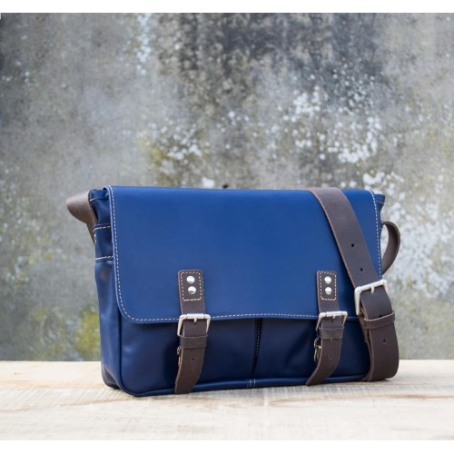 BESACE  cuir bleu | Estafette 